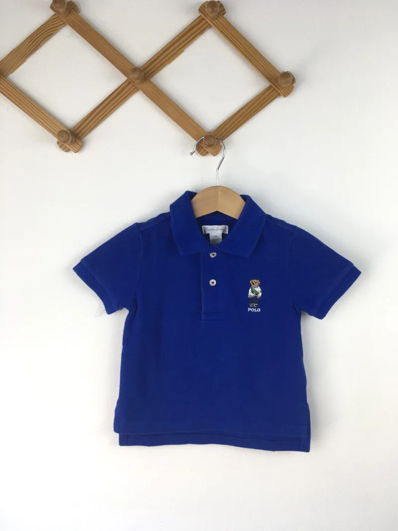 Ralph Lauren Polo Shirt เสื้อเชิ้ตคอปกโปโลสีน้ำเงิน