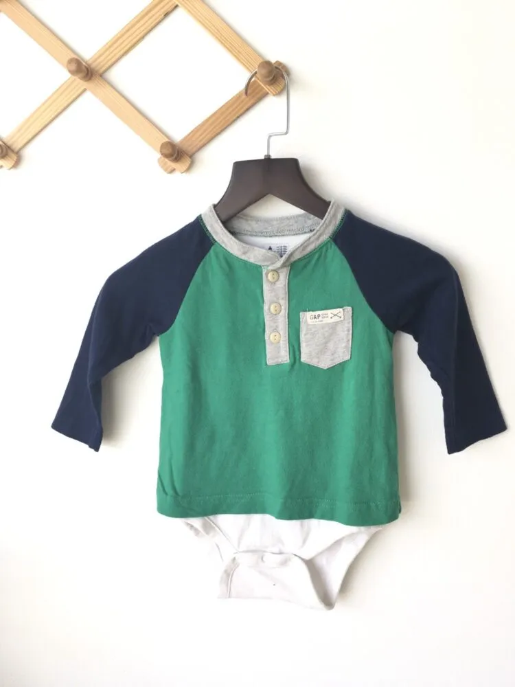 Body suit Green Navy blue เสื้อบอดี้สูทแขนยาว2สี