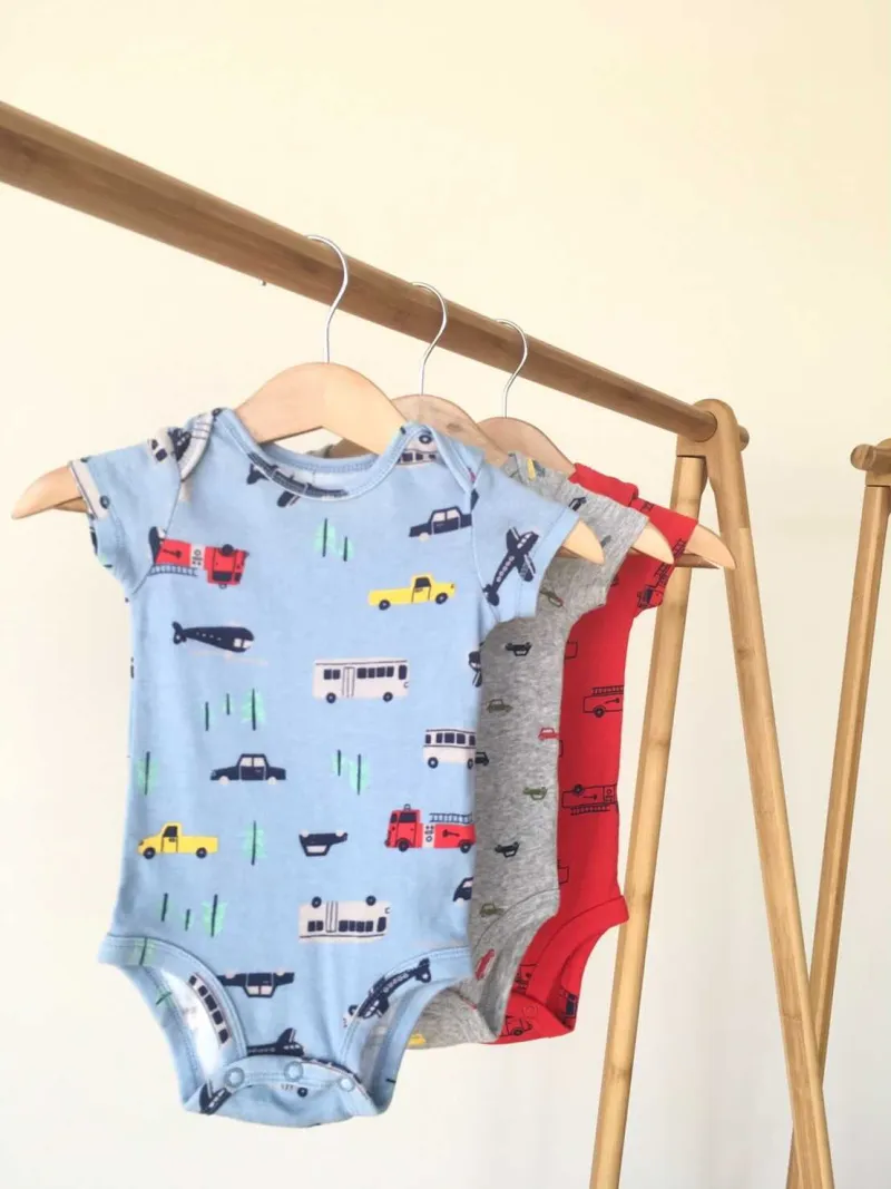 Car Body suit 3pieces ชุดบอดี้สูทลายรถ3 ชิ้น