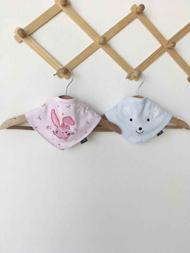 Bumkins baby rabbit set เซตผ้ากันเปื้อนเด็ก ลายกระต่าย