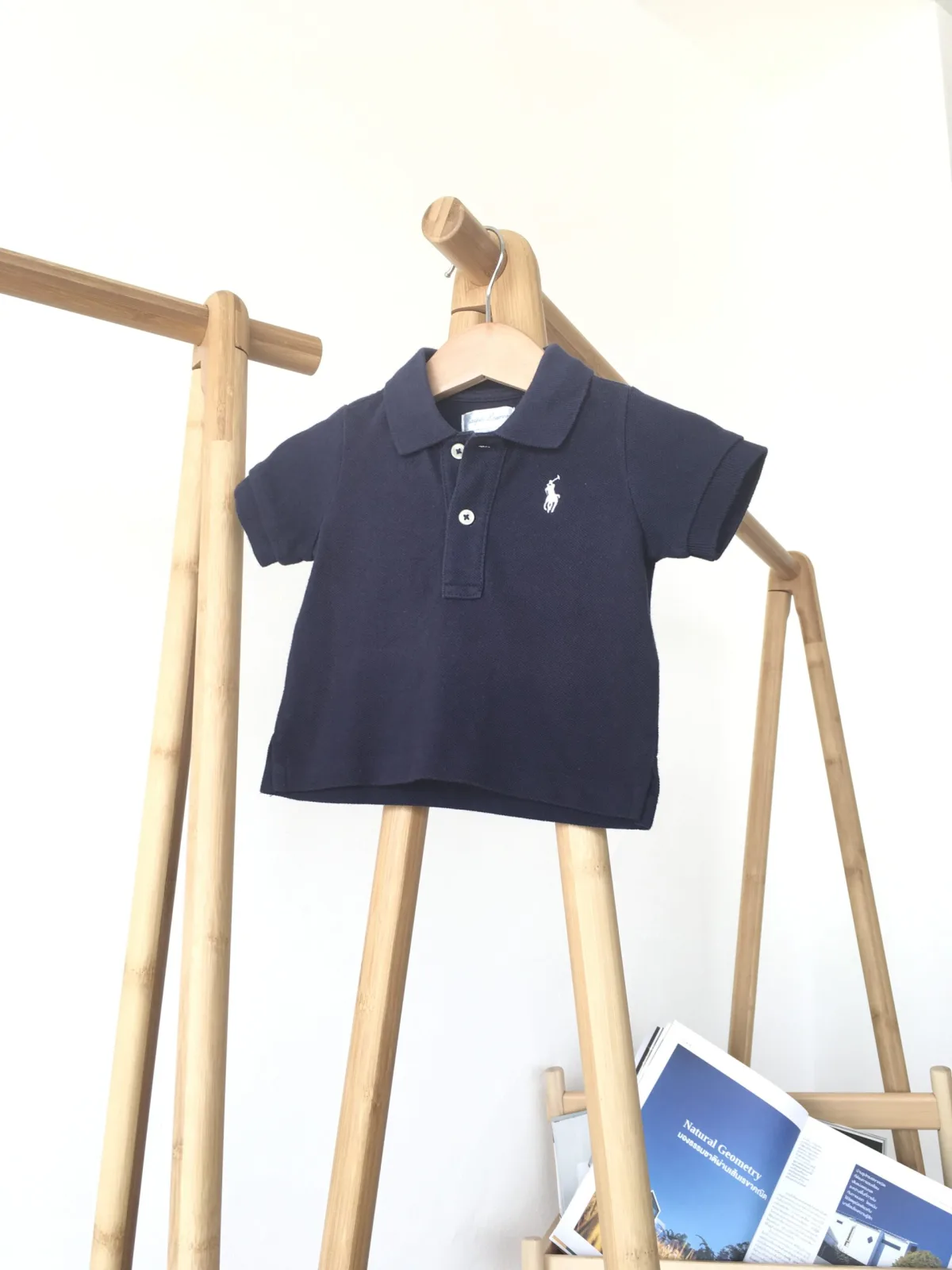 Ralph Lauren Polo Shirt เสื้อเชิ้ตคอปกโปโลสีน้ำเงิน