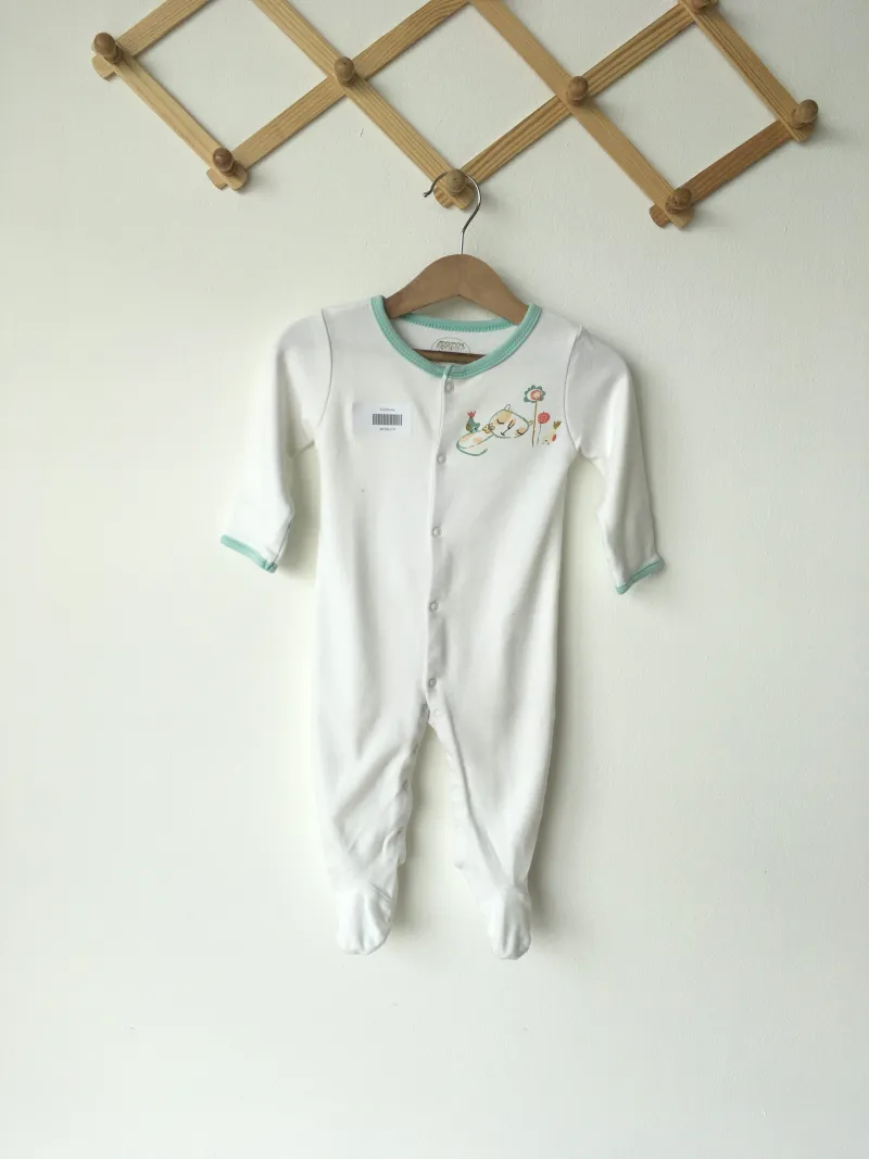 Cat Pajamas ชุดนอนคอวีขายาว ลายแมว