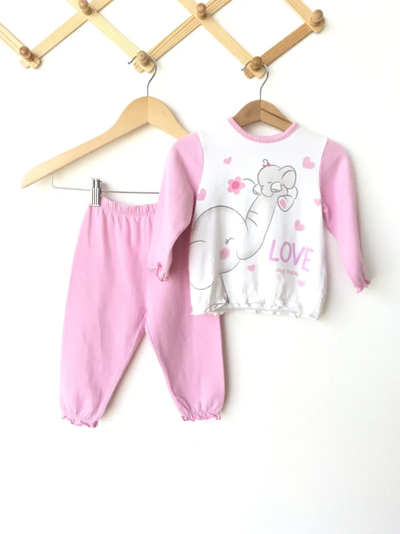 Elephants Set Shirt and Pants เซตเสื้อและกางเกง ลายช้าง