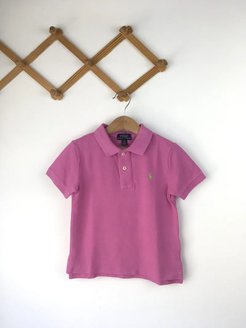 Ralph Lauren Polo Shirt เสื้อเชิ้ตคอปกโปโลสีชมพู