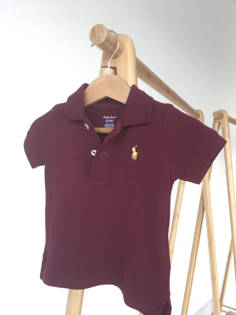 Ralph Lauren Polo Shirt เสื้อเชิ้ตคอปกโปโลสีแดง