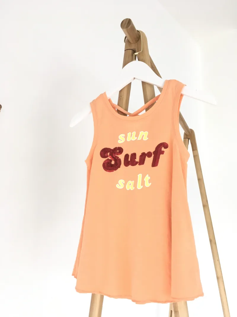 Sun Surf Salt Shirt เสื้อแขนกุดเด็กผู้หญิงเซ็กส์ซี่