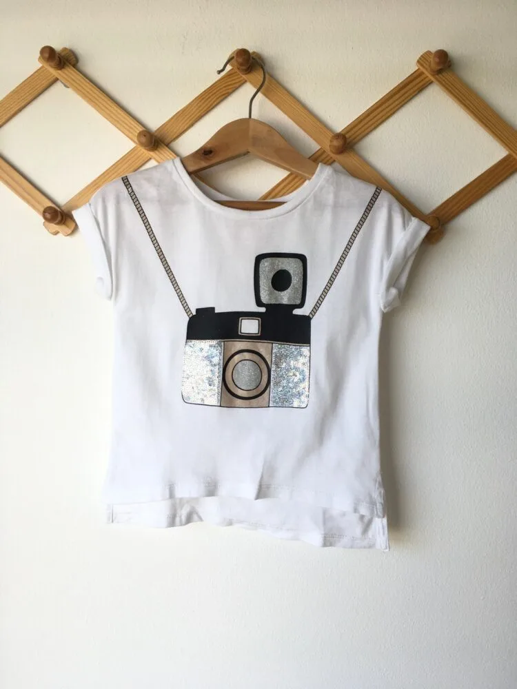 Camera T-Shirt เสื้อแขนสั้นลายกล้อง