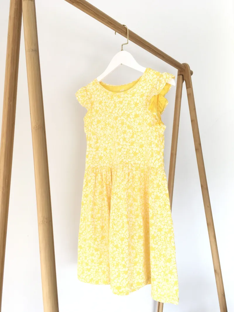 Jersey Dress Flowers ชุดกระโปรงลายดอกไม้เล็ก