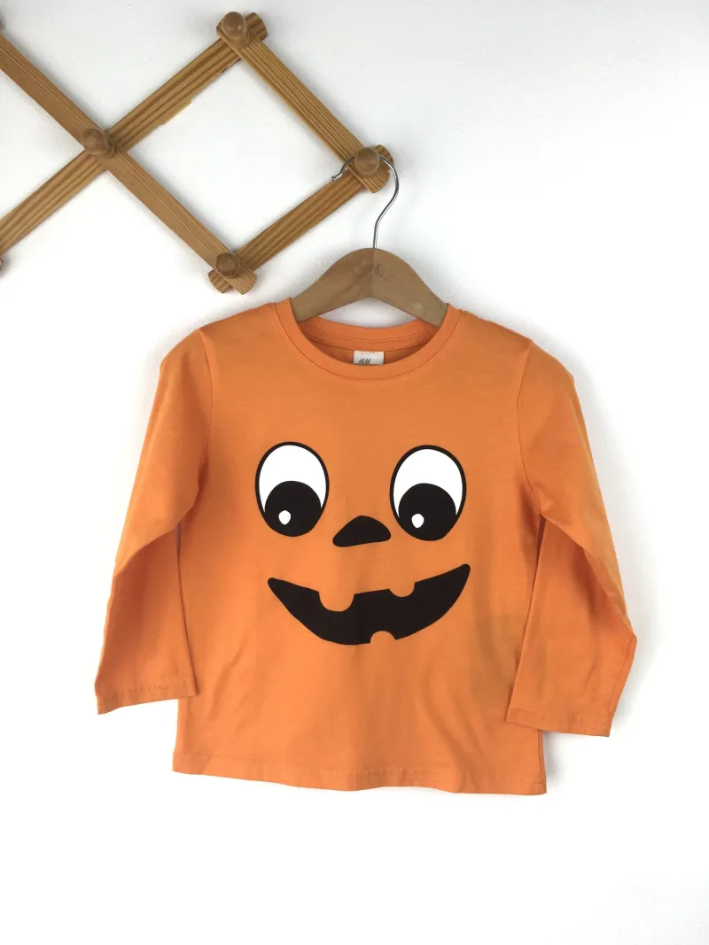 Halloween Pumpkin T-Shirt เสื้อยืดลายฟักทองฮัลโลวีน