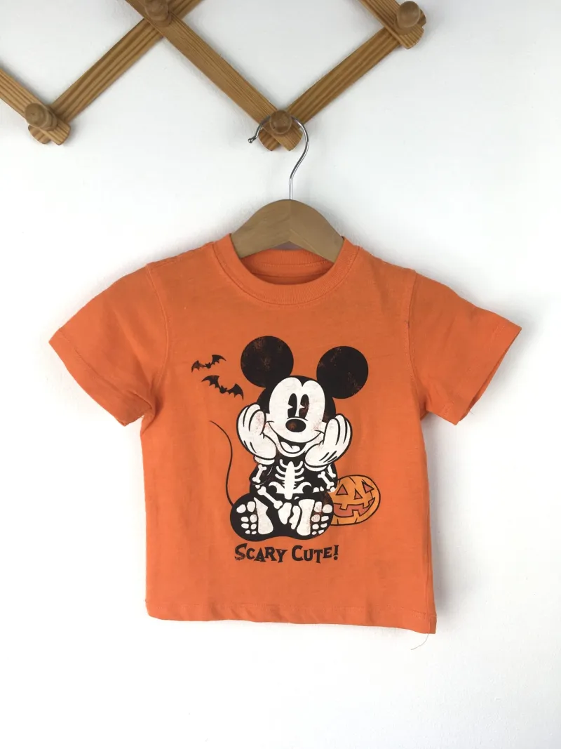 Disney Mickey Mouse Scary Cute เสื้อแขนสั้นลายมิกกี้เมาส์
