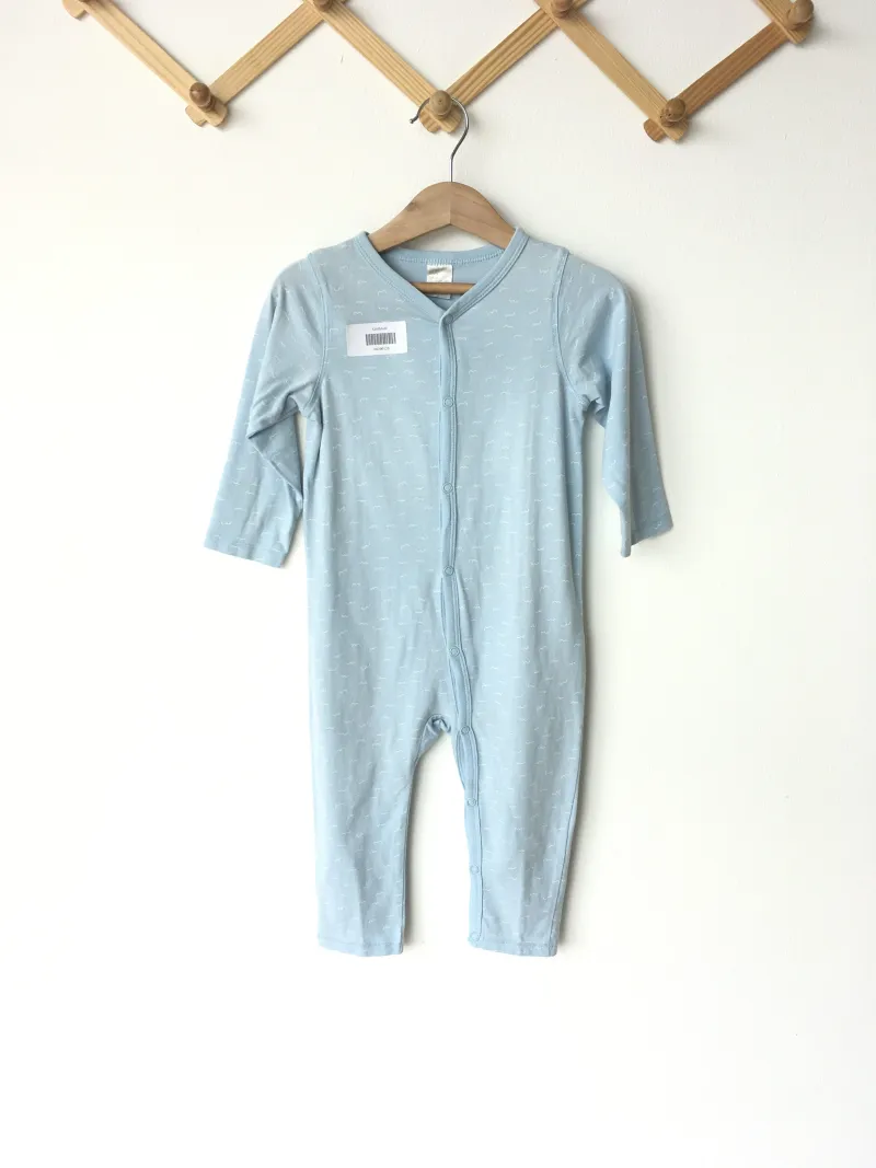 Wave Pajamas ชุดนอนคอวีขายาว ลายคลื่น