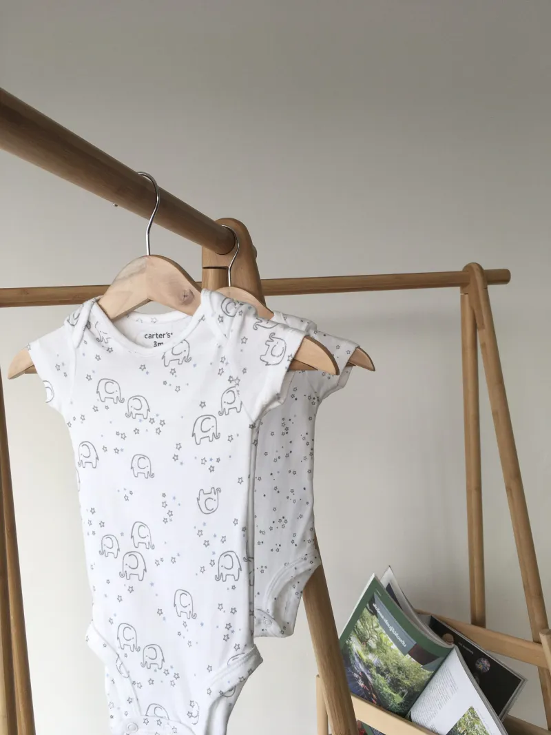 Elephants & Star Body suit ชุดบอดี้สูทขาสั้นลายช้างและดวงดาว