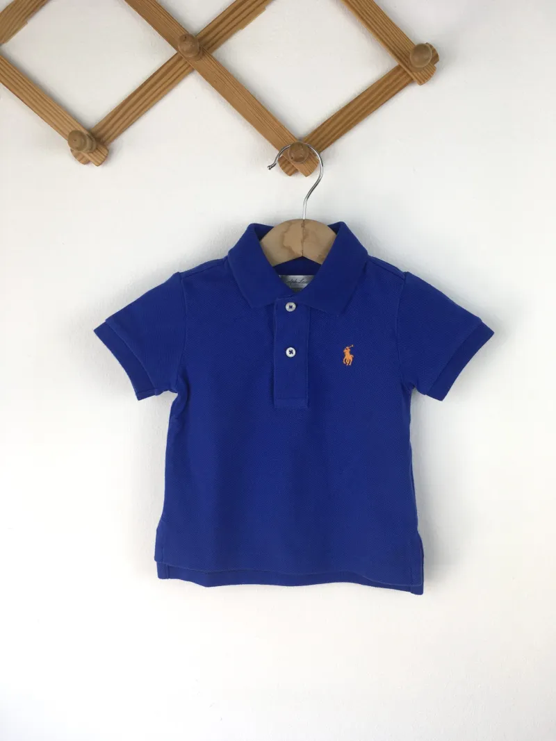 Ralph Lauren Polo Shirt เสื้อเชิ้ตคอปกโปโลสีน้ำเงิน