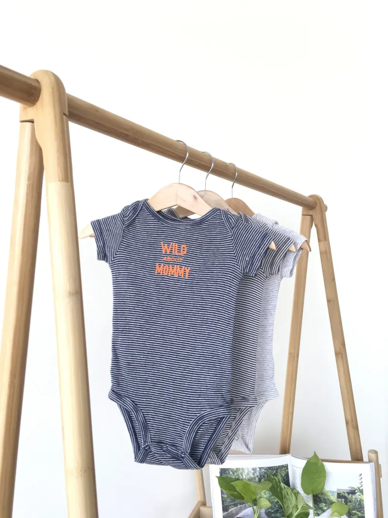Striped Body suit ชุดบอดี้สูทขาสั้นลายทาง