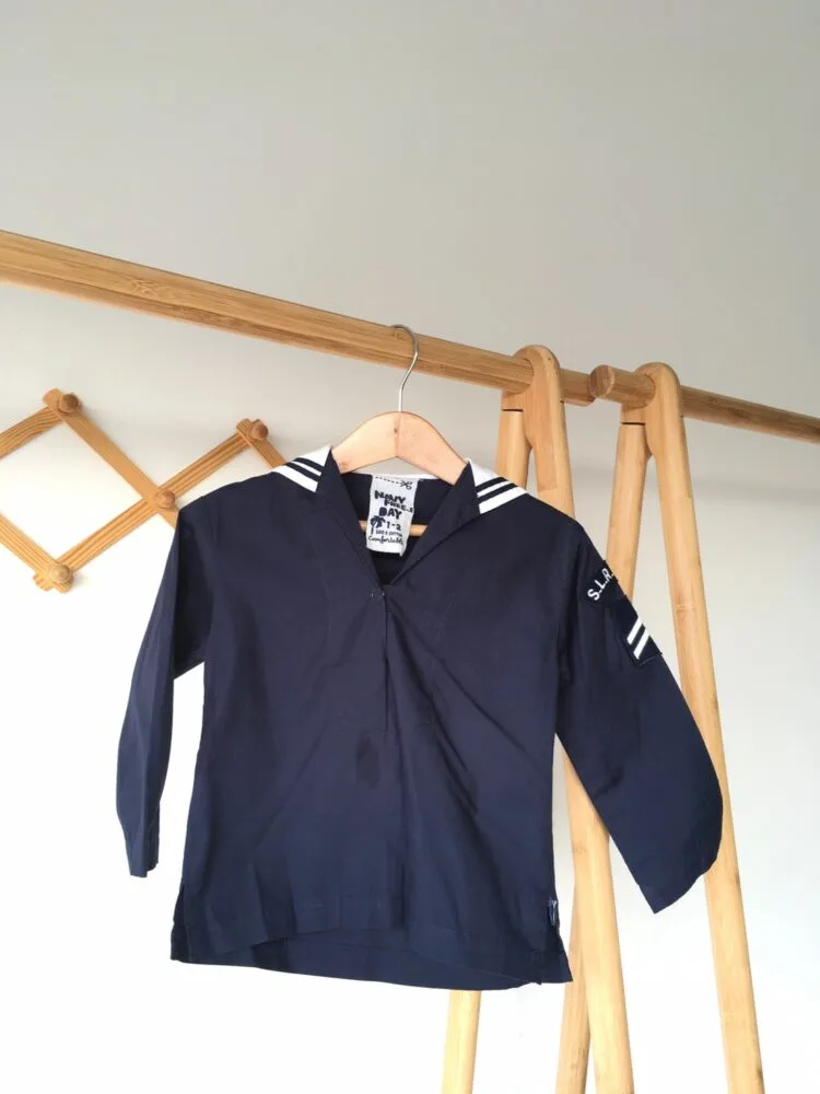 Vintage navy shirt เสื้อเชิ้ตนาวี