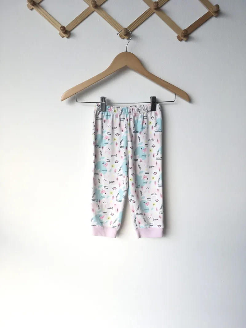 Rabbit pants กางเกงขาวยาว ลายกระต่าย