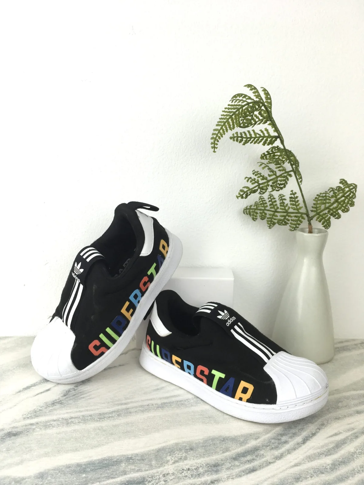 Adidas Superstar Black รองเท้าลำลองเด็ก