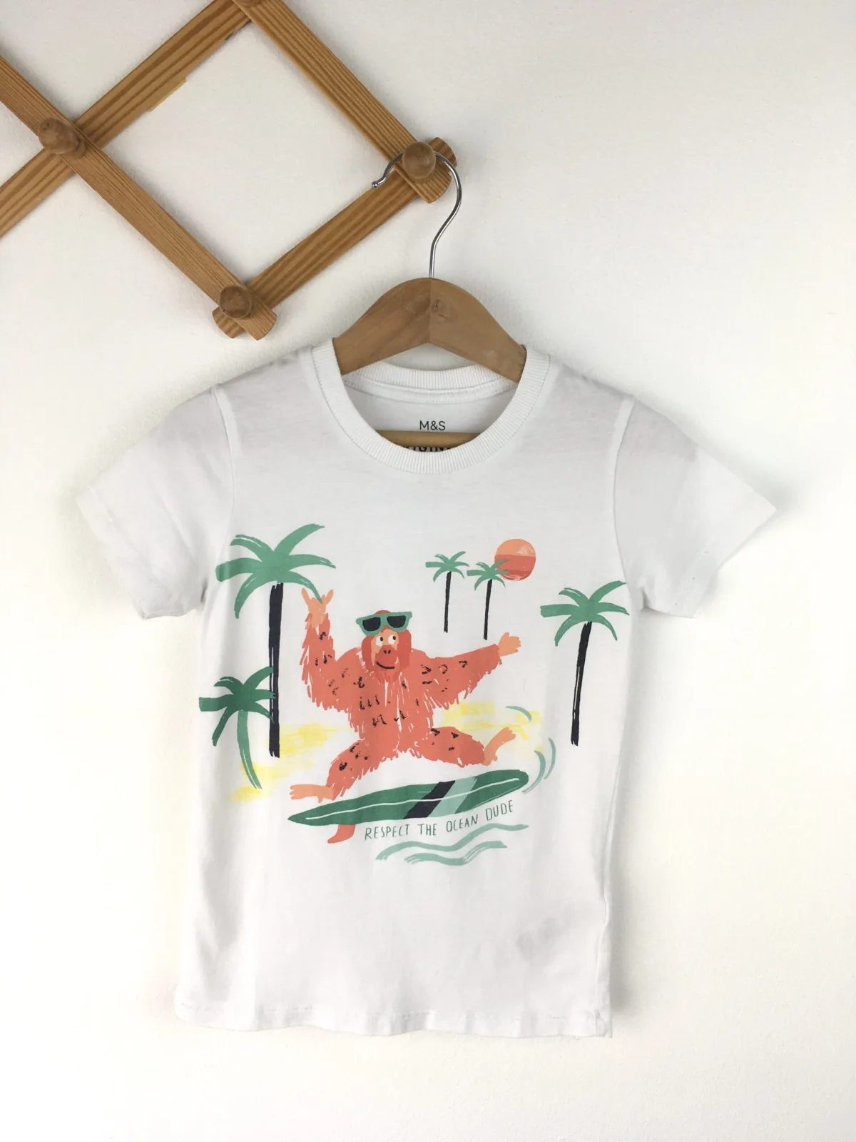 T-Shirt Respect The Ocean Dude เสื้อยืดแขนสั้น