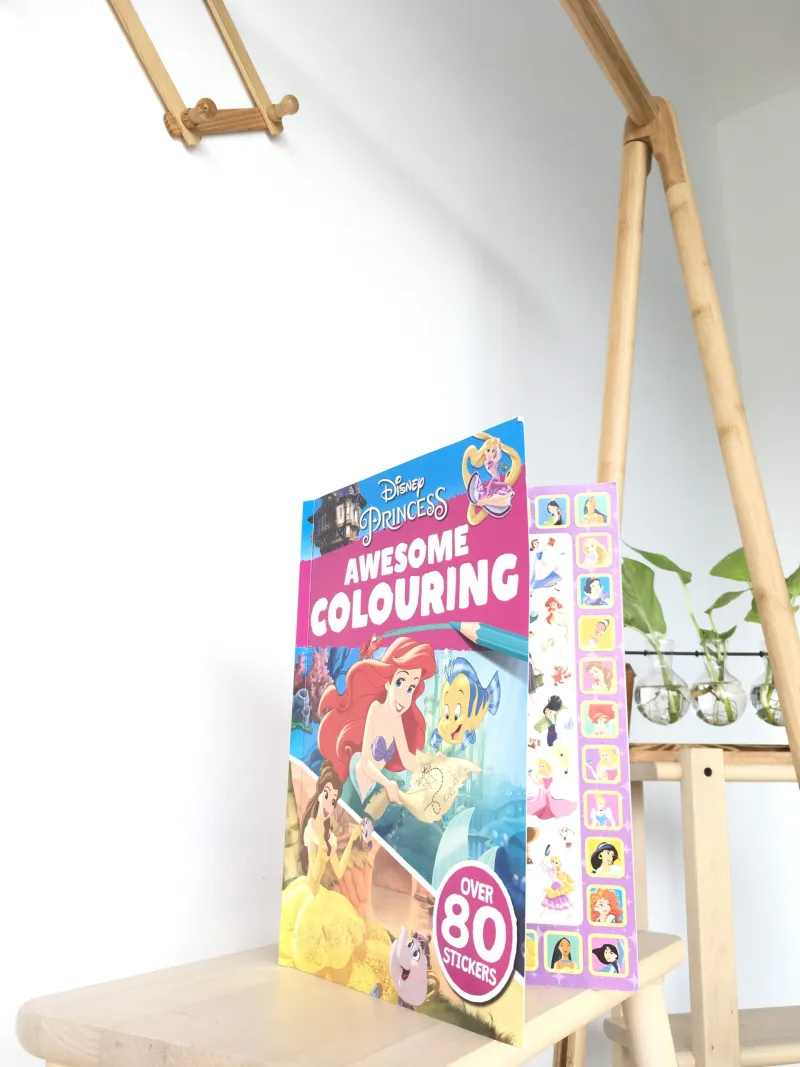 Colouring Play pimrs Princess สมุดระบายสี สติ๊กเกอร์ เจ้าหญิงดิสนีย์