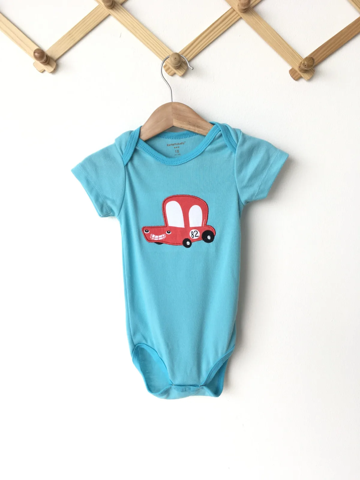 Car Bodysuit ชุดบอดี้สูทขาสั้น ปักลายรถ