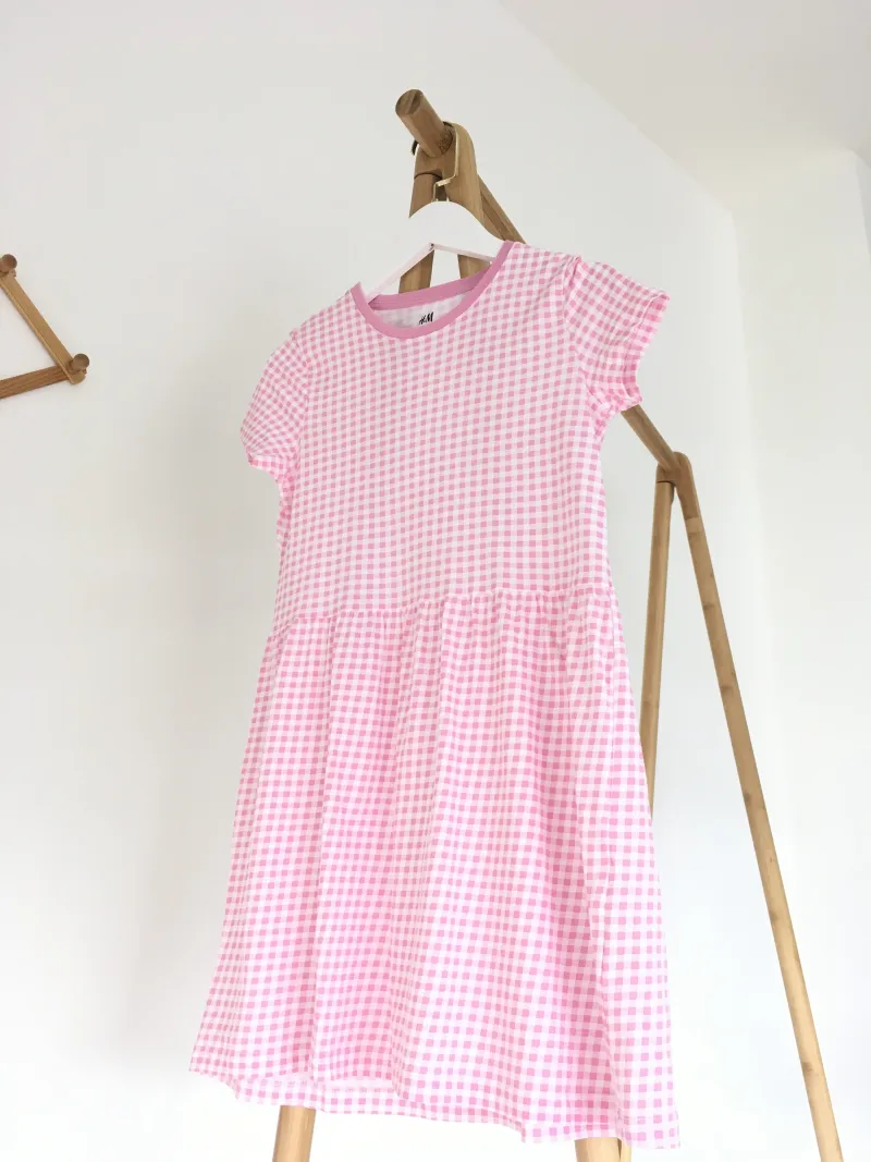 Jersey Dress Organic Cotton ชุดกระโปรงลายสก๊อตสดใส