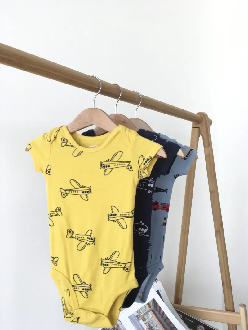 Aircraft Body suit 3pieces ชุดบอดี้สูทลายเครื่องบิน 3 ชิ้น
