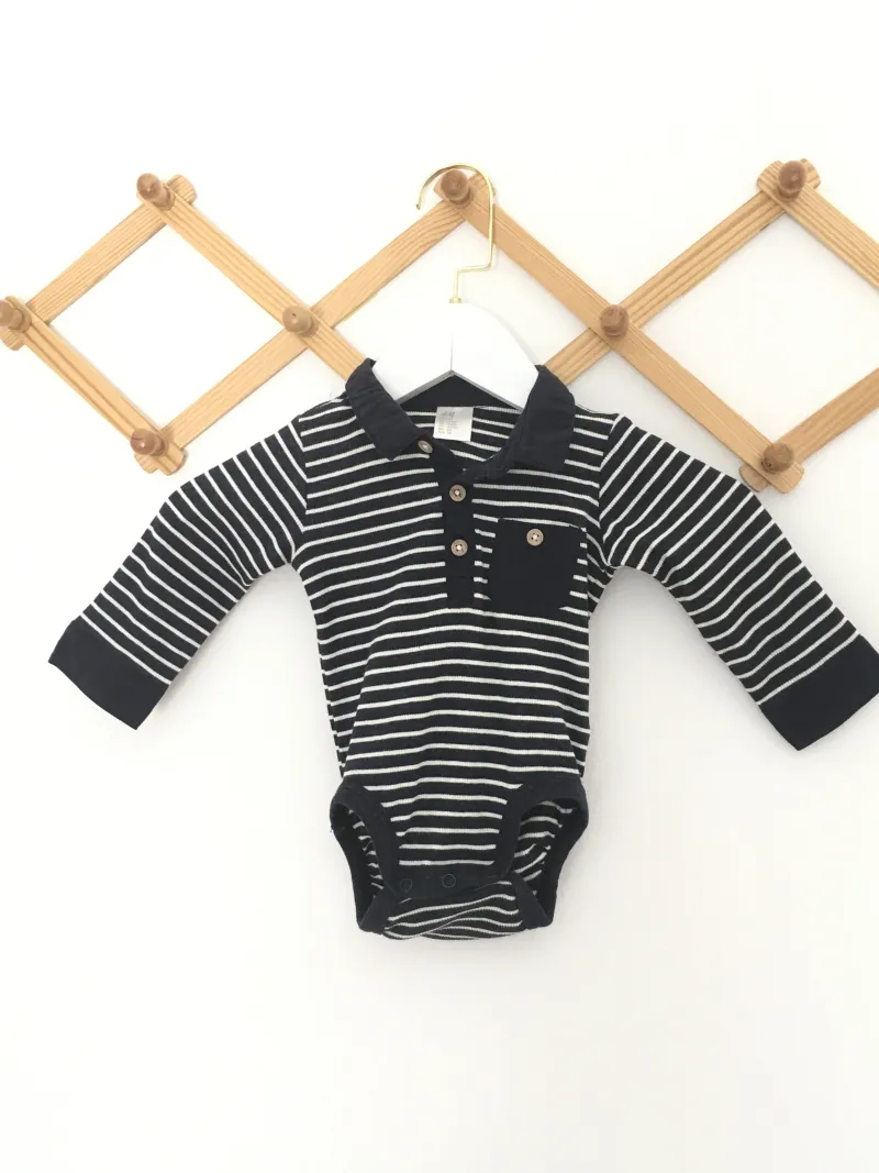 Cotton Bodysuits บอดี้สูทคอปกลายทางสุดเท่ห์