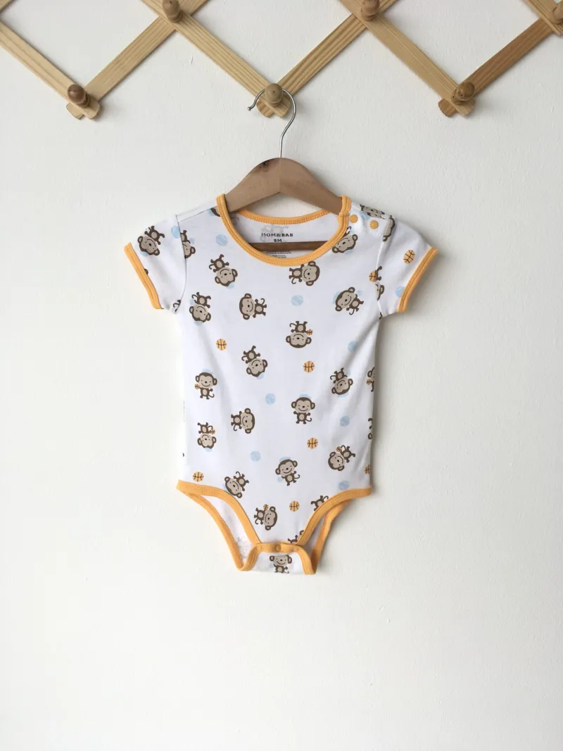 Monkey Bodysuit ชุดบอดี้สูทขาสั้นลายลิง