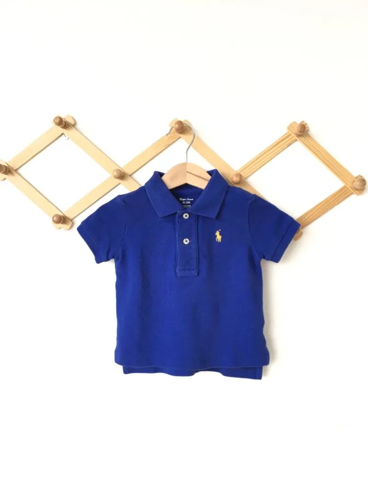 Ralph Lauren Polo Shirt เสื้อเชิ้ตคอปกโปโลสีน้ำเงิน