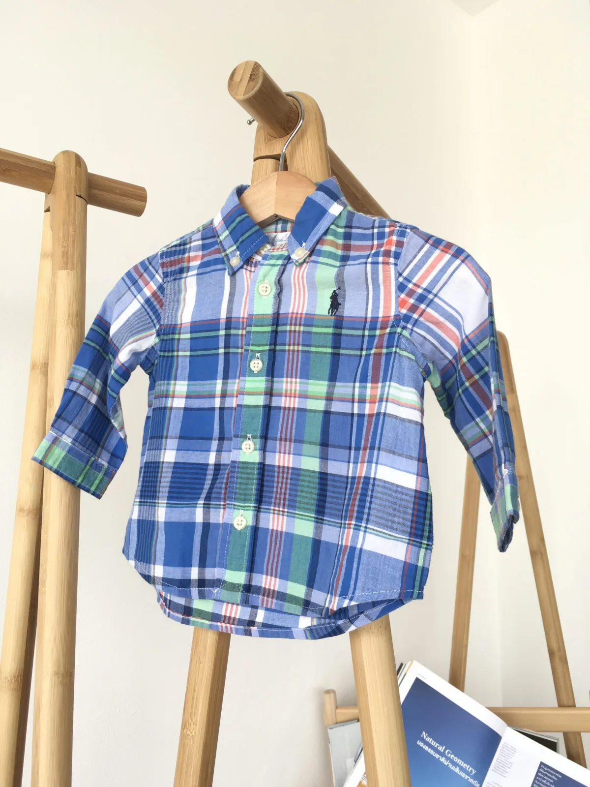Ralph Lauren Shirt เสื้อเชิ้ตคอปกลายสก็อต