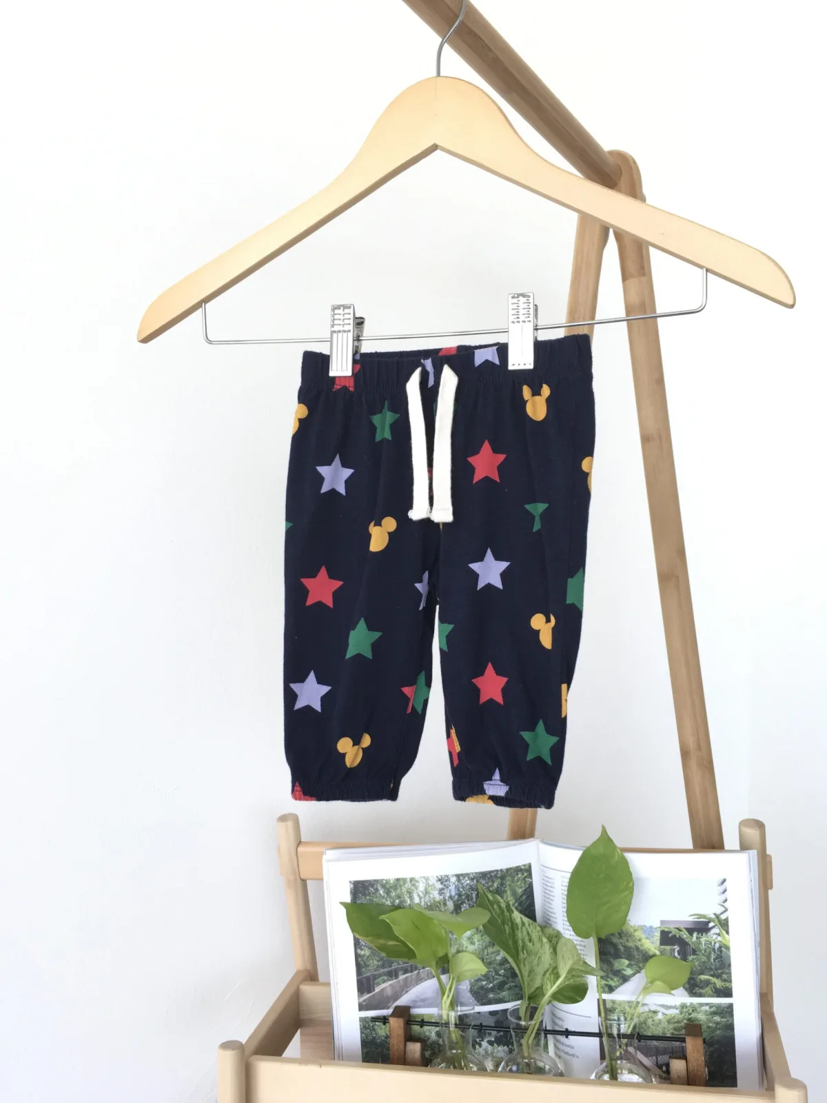 Star & Mickey Pants กางเกงขายาว ลายดวงดาวและมิกกี้เมาส์