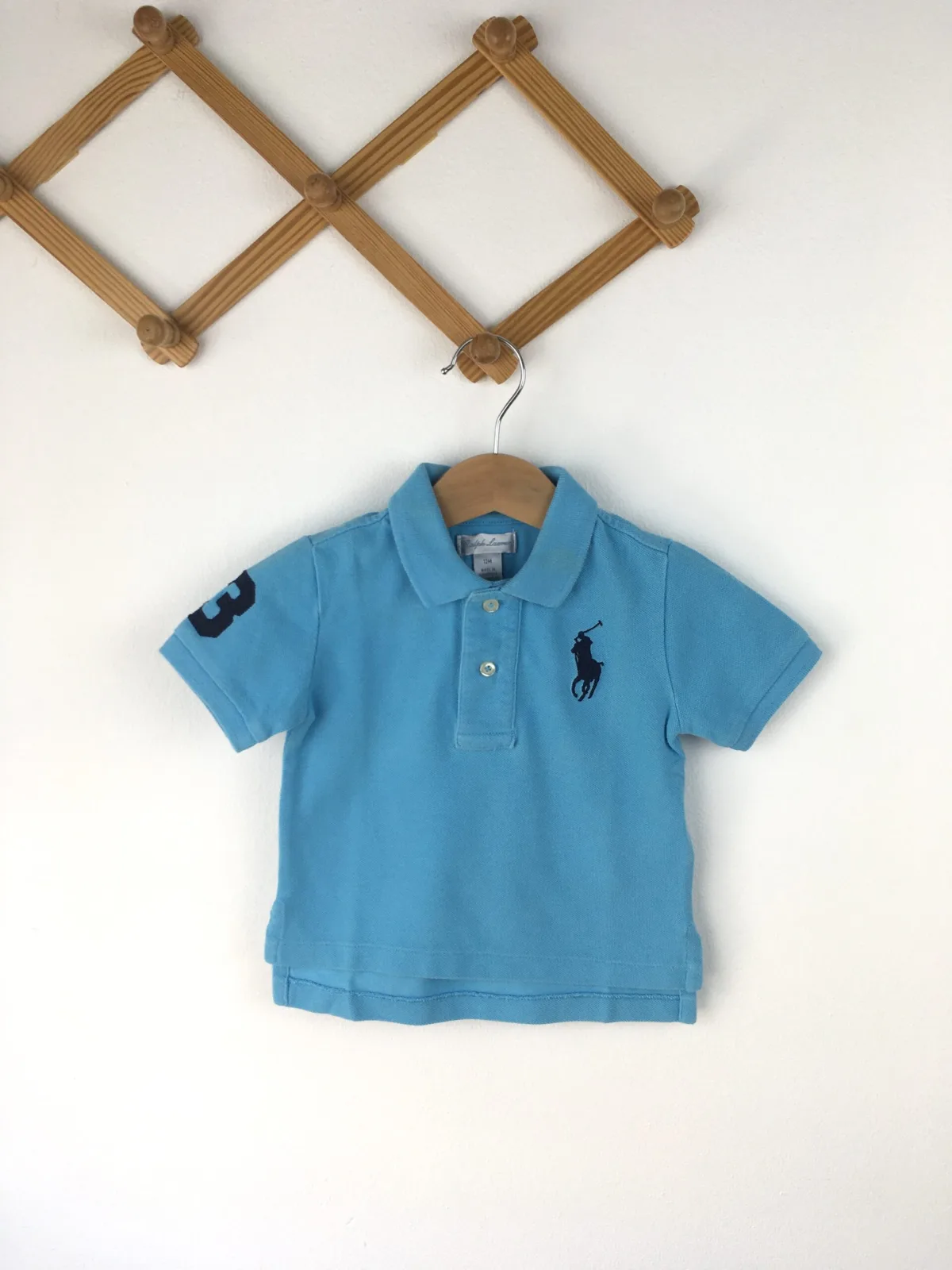 Ralph Lauren Polo Shirt เสื้อเชิ้ตคอปกโปโลสีฟ้า