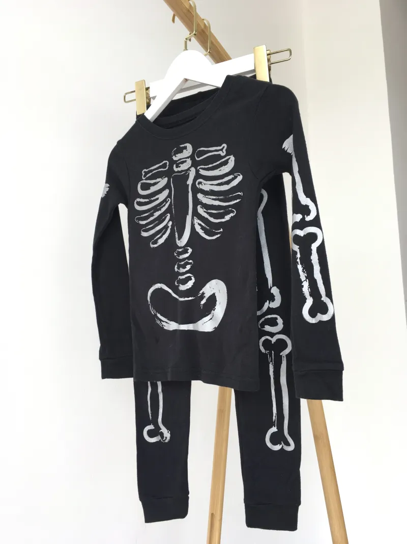 2-Piece Glow Halloween 100% Snug Fit Cotton PJs ชุดฮาโลวีนแรงแสง