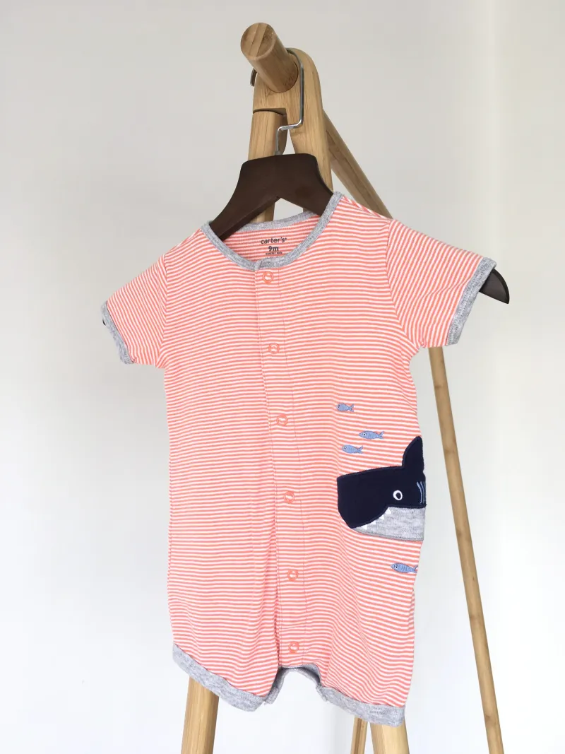 Baby Romper (Fish&Shark) บอดี้สูทรูปปลาฉลามลายขวาง