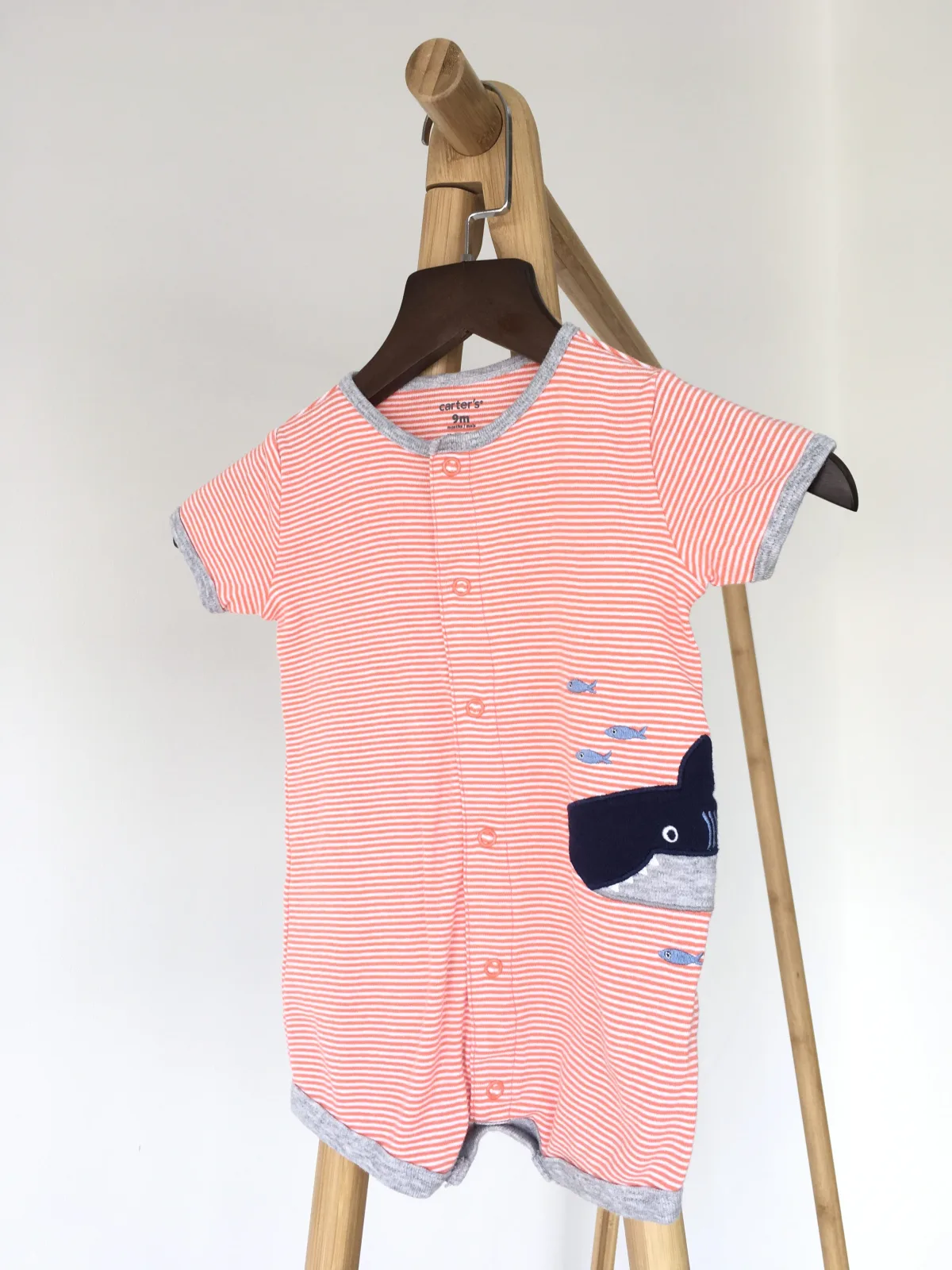 Baby Romper (Fish&Shark) บอดี้สูทรูปปลาฉลามลายขวาง