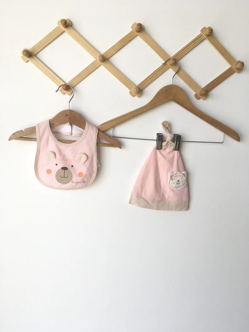 Bumkins baby bear set เซตผ้ากันเปื้อนเด็ก ลายหมี
