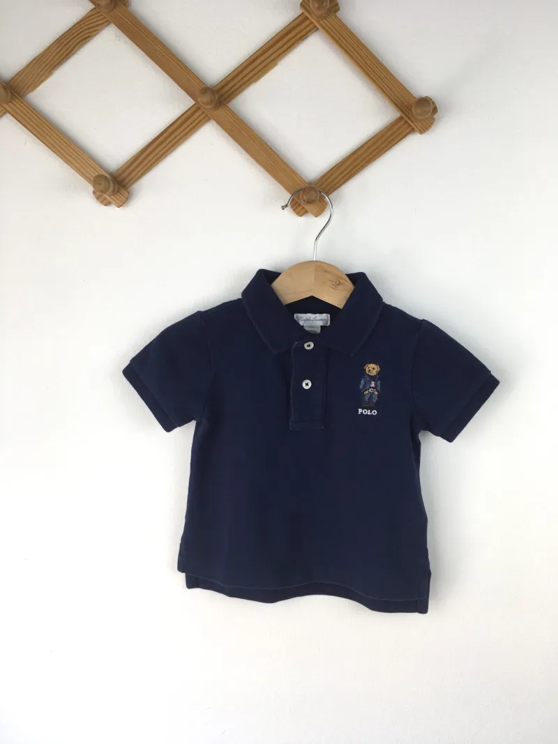 Ralph Lauren Polo Shirt เสื้อเชิ้ตคอปกโปโลสีกรม