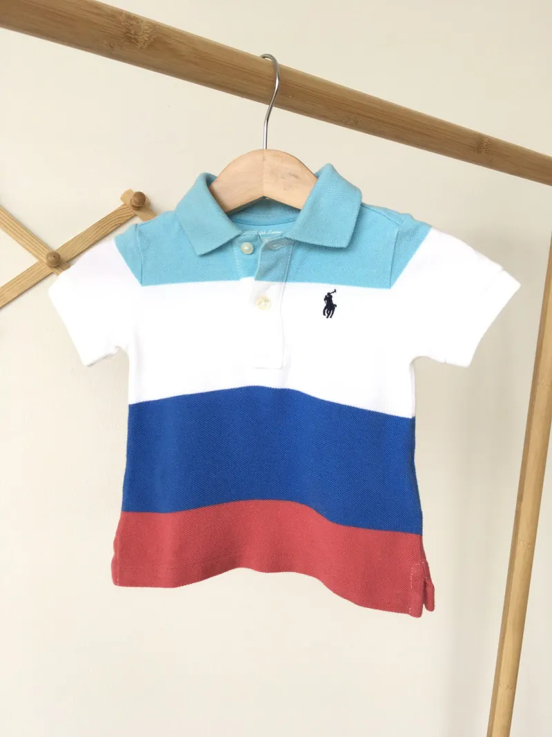 Ralph Lauren Polo Shirt เสื้อเชิ้ตคอปกโปโล ลายขวาง