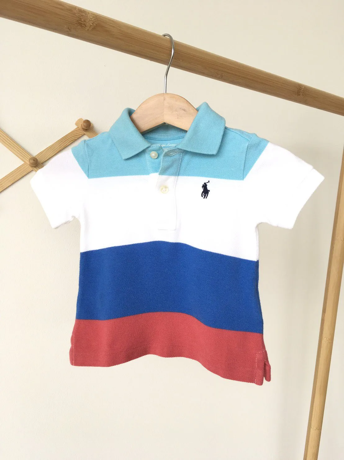 Ralph Lauren Polo Shirt เสื้อเชิ้ตคอปกโปโล ลายขวาง