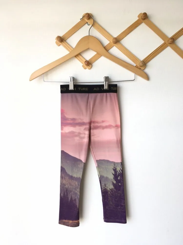 Leggings กางเกงเลกกิ้งลายวิวภูเขา