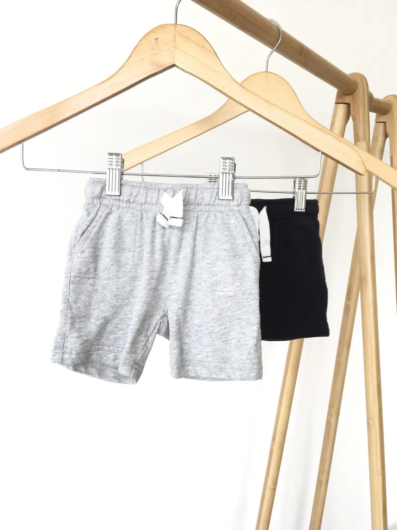 Gray and Black Pants กางเกงขาสั้น สีดำและสีเทา 2 ชิ้น