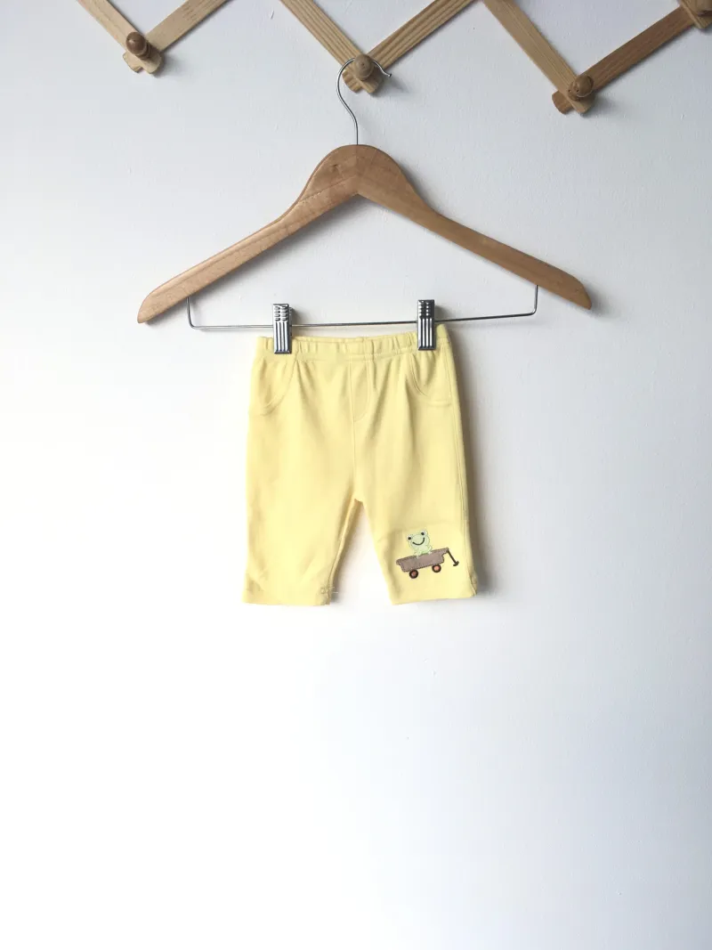 Forg pants กางเกงขาวยาว ลายกบ