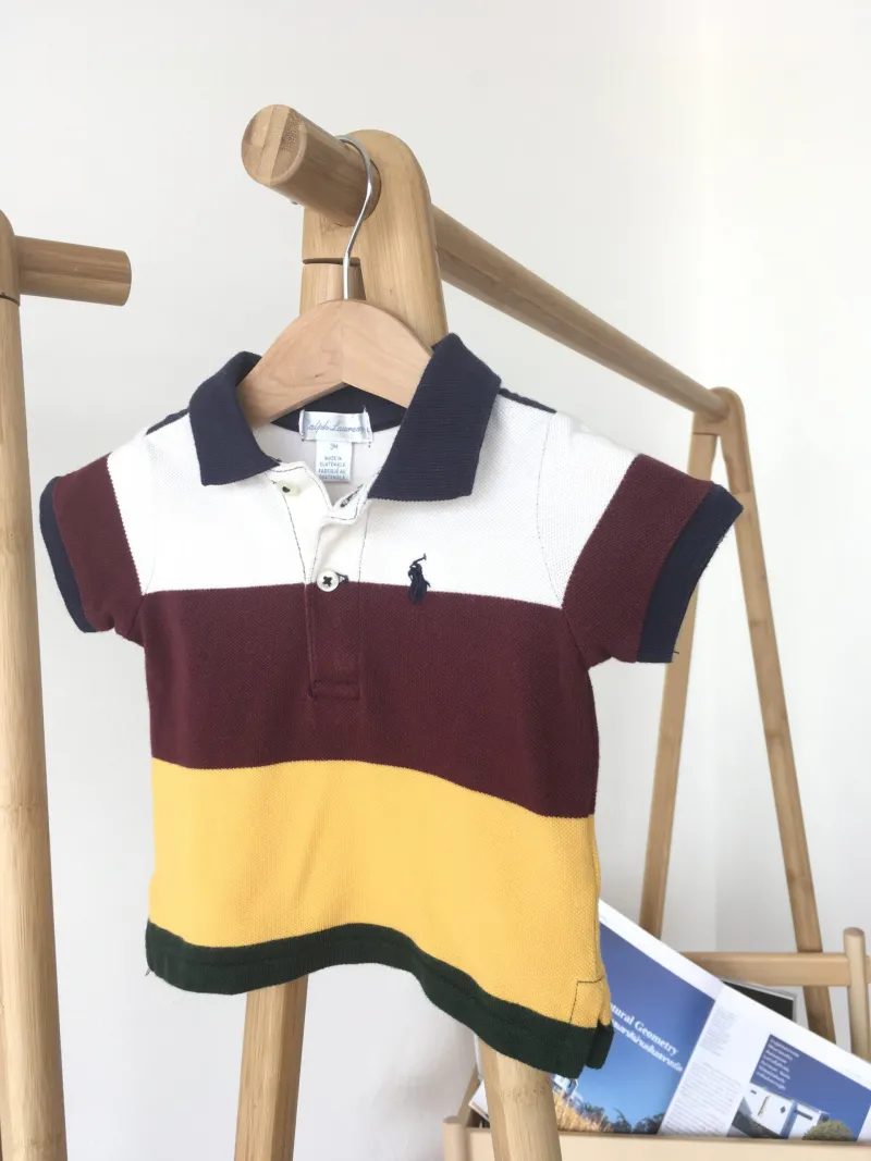 Ralph Lauren Shirt เสื้อเชิ้ตโปโลคอปกลายทาง