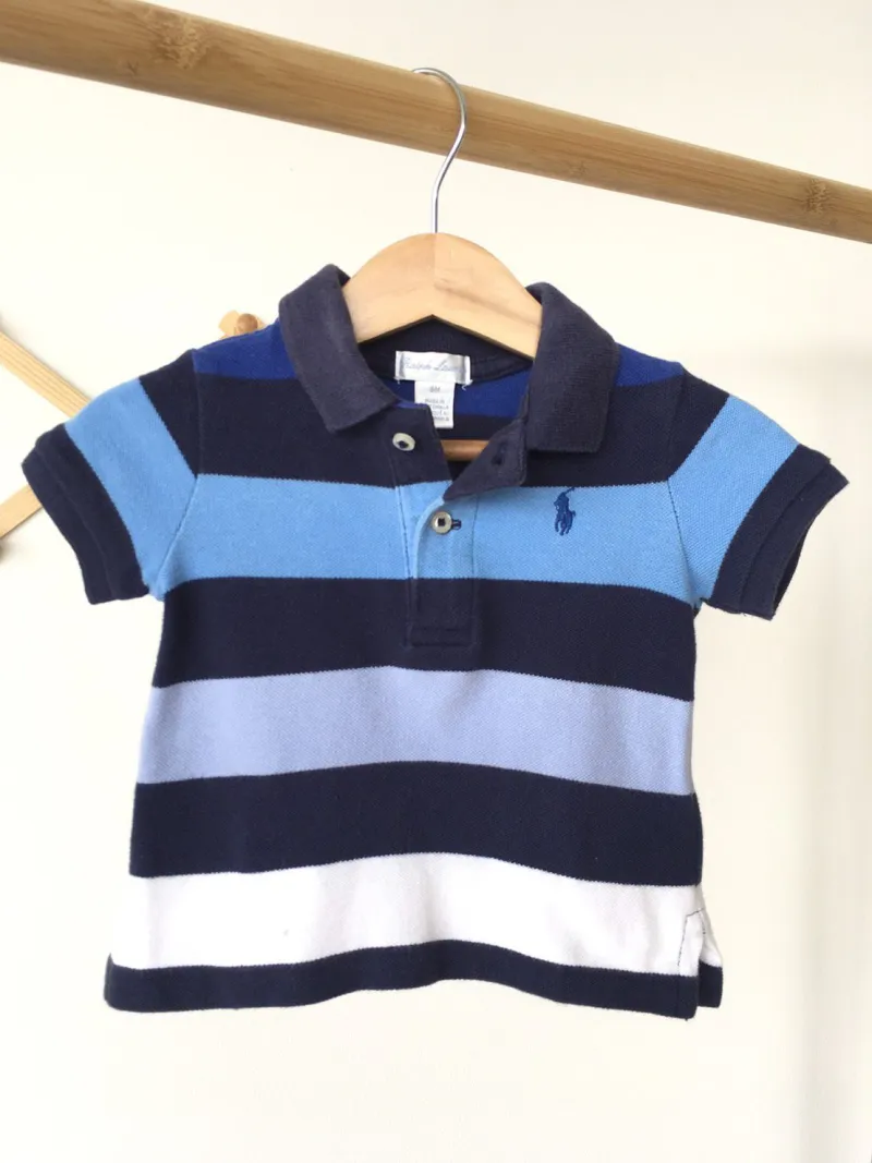 Ralph Lauren Polo Shirt เสื้อเชิ้ตคอปกโปโล ลายขวาง